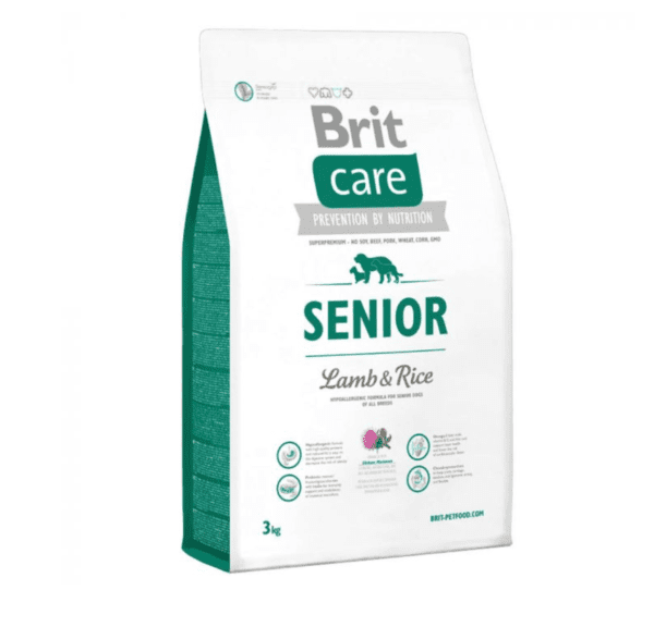 BRIT CARE DOG HYPOALLERGENIC SENIOR LAMB 3 KG - PERRO SENIOR HIPOALERGENICO CORDERO