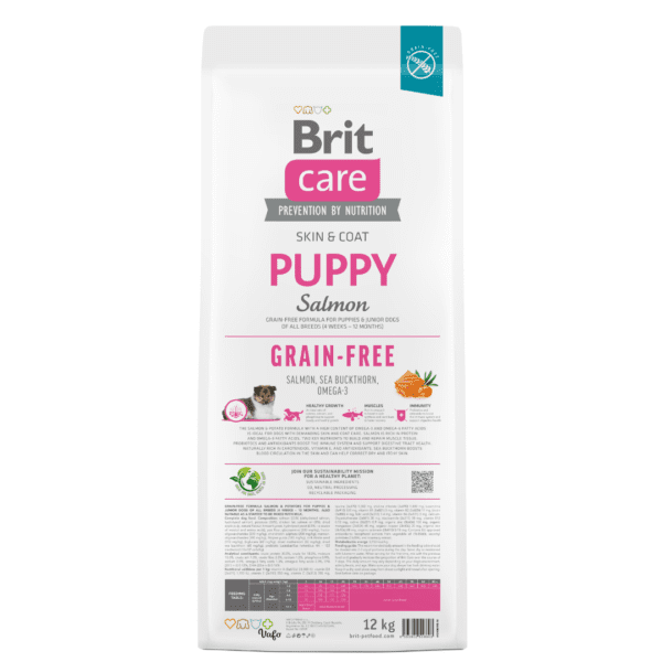 BRIT CARE DOG GRAIN-FREE PUPPY SALMON 12KG - CACHORRO LIBRE DE GRANOS SALMON - Imagen 2