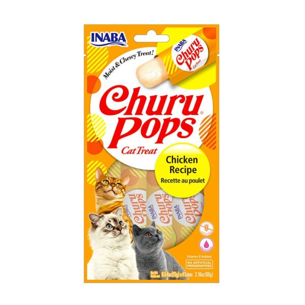 CHURU GATO POPS POLLO 4P