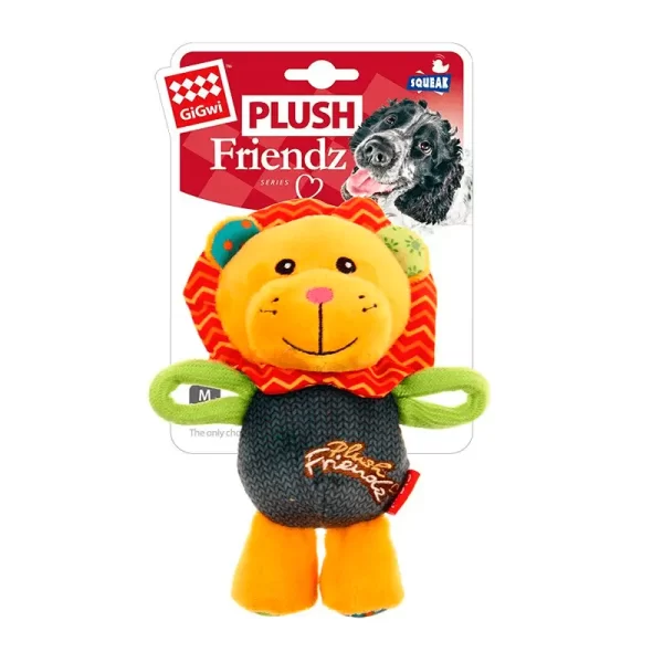 GIGWI LEON PLUSH FRIENDS CON SQUEAKER