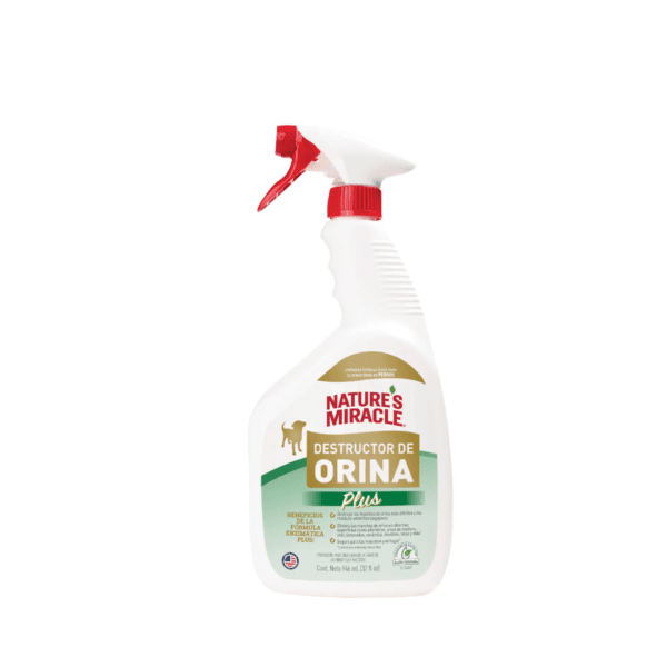 NATURES MIRACLE DESTRUCTOR DE ORINA PERRO PLUS 946 ML