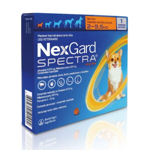 NEXGARD SPECTRA 2 - 3.5 KG 1 COMPRIMIDO