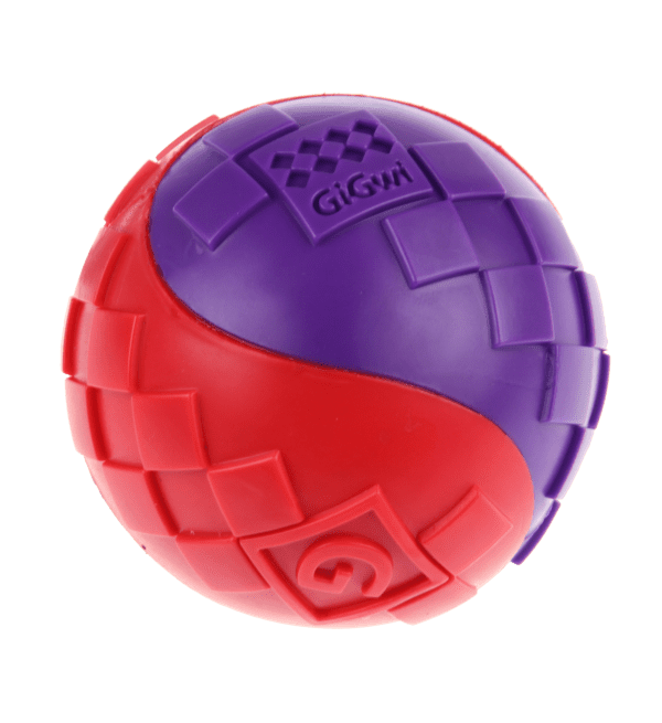 GIGWI PELOTA SQUEAKER 2 PIEZAS COLORES M - Imagen 2