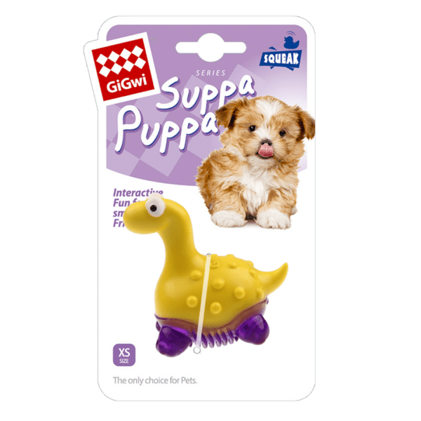 GIGWI SUPPA PUPPA DINOSAURIO JUGUETE CACHORRO