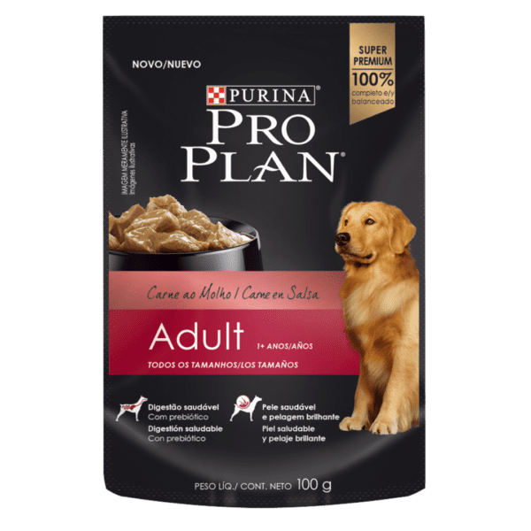 PROPLAN ADULT DOG - PERRO ADULTO SOBRE CARNE EN SALSA 100GR