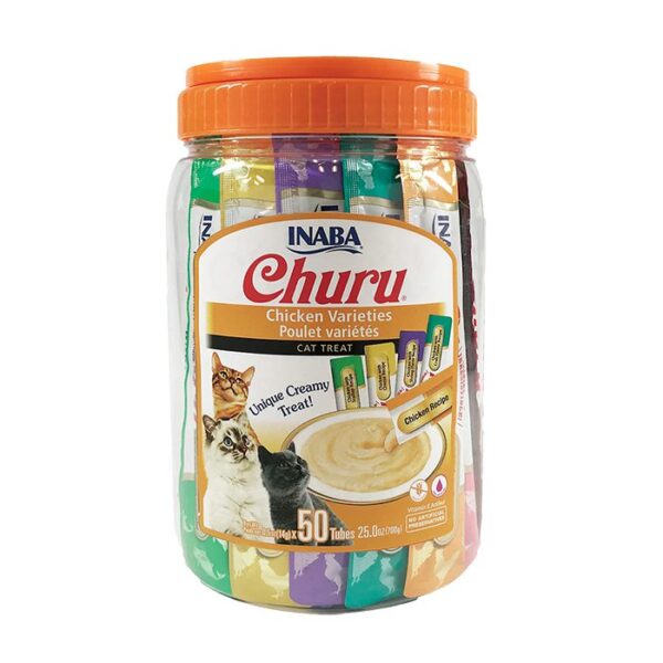 CHURU GATO TARRO VARIEDADES POLLO 50P