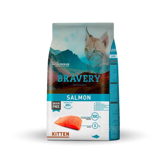 BRAVERY SALMON KITTEN 2 KG - GATITOS SALMON