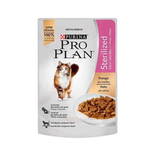 PROPLAN POUCH GATO ESTERILIZADO POLLO 85 GR