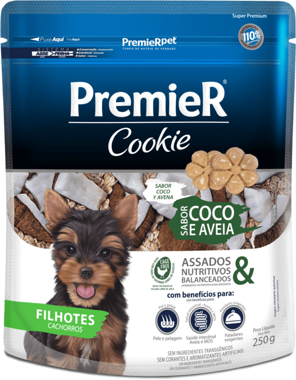 GALLETA PREMIER CACHORRO COCO CON AVENA 250 GR