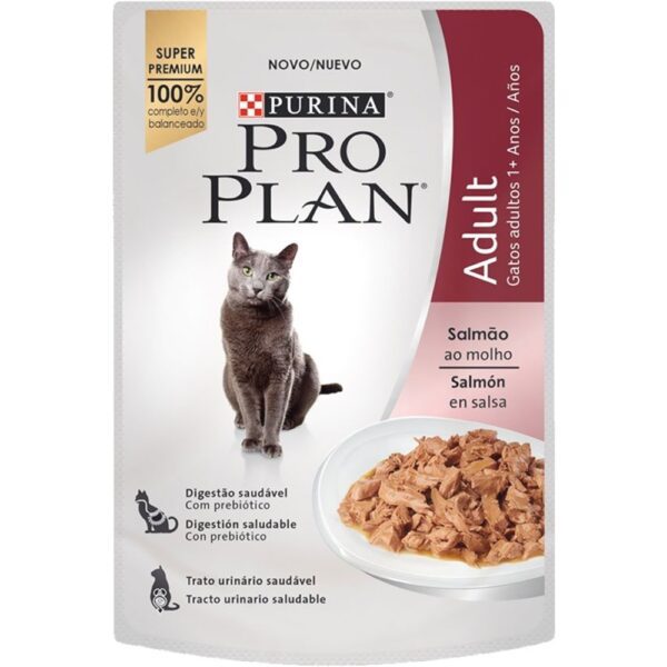 PROPLAN POUCH GATO ADULTO SALM?N 85 GR