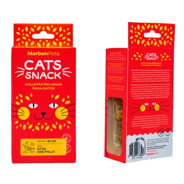 GALLETA CAT SNACK RELLENA ATUN CON POLLO